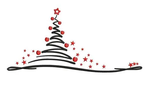 Final Sale Christmas Tree Embroidery Design