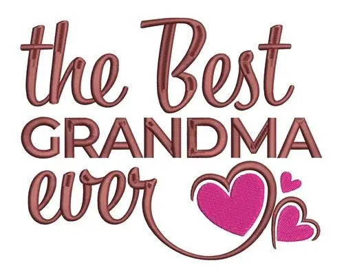 Best Grandma Embroidery Design Free Shipping
