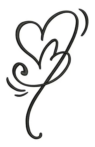 Bulk Order Valentine Heart Embroidery Design