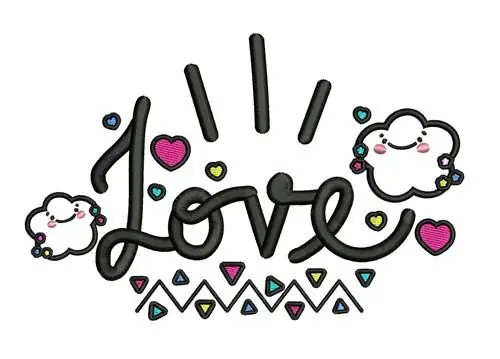 Brand New Love Embroidery Design