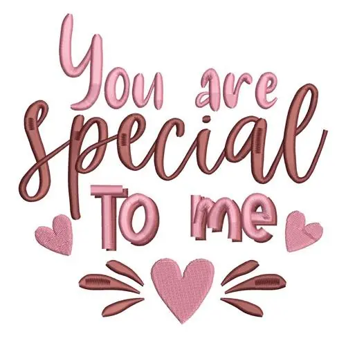 Trending You Are Special Embroidery Design