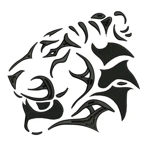 Tiger Head Embroidery Design Money Back Guarantee