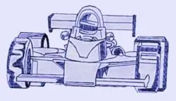 While Supplies Last Race Car Embroidery Design