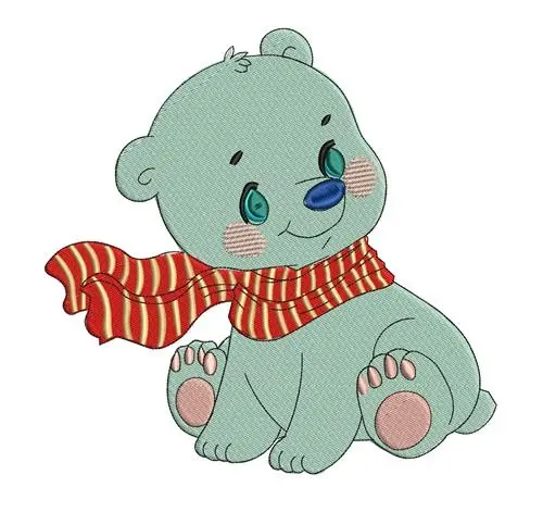 Today Only Winter Bear Embroidery Design