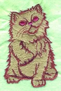 Kitten Embroidery Design Place Order