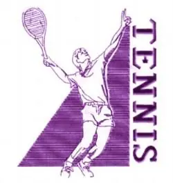 Tennis Embroidery Design Genuine