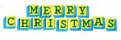 Merry Christmas Embroidery Design Premium