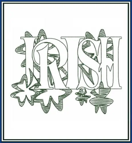 Irish Sketched Shamrocks Embroidery Design Shop Now