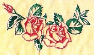 Roses Embroidery Design Luxury