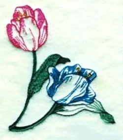 Price Cut Tulip Embroidery Design