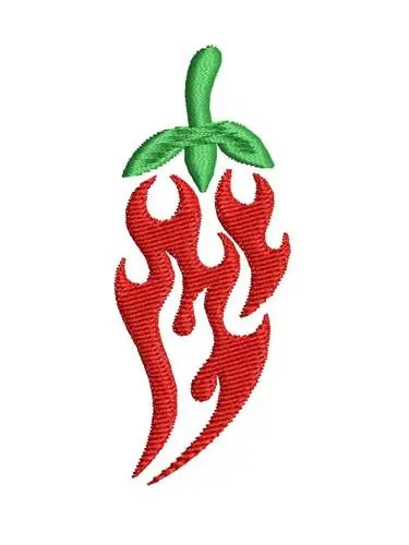 Chili Pepper Embroidery Design Limited Offer