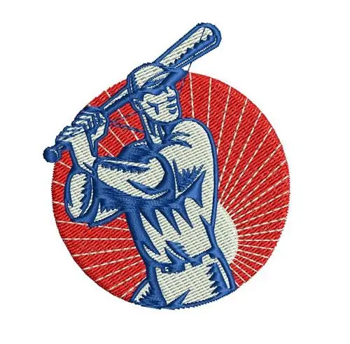 Baseball Player Embroidery Design Best Price