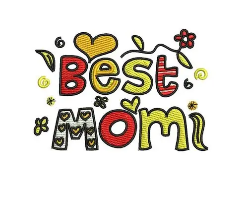 Best Mom Embroidery Design Next Day Delivery