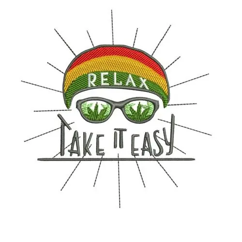 Take It Easy Embroidery Design Sale