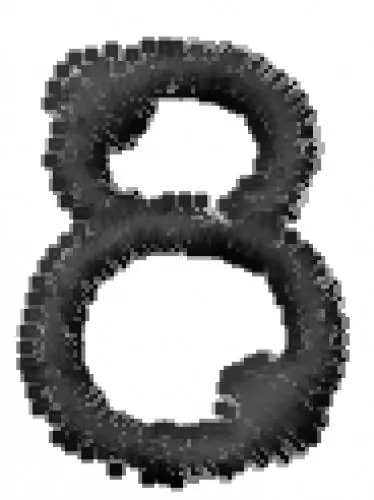 Jck Number 8 Embroidery Design Fast Shipping
