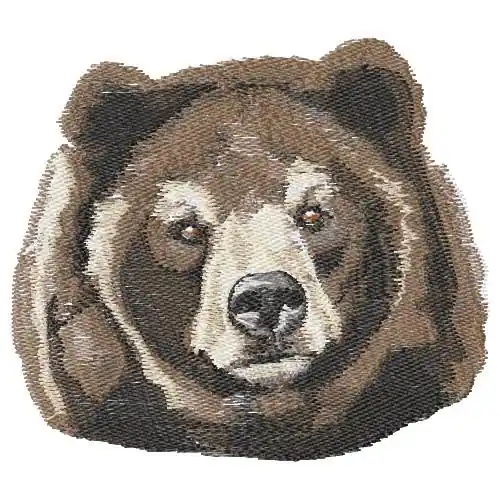 Factory Price Kodiac Bear Embroidery Design