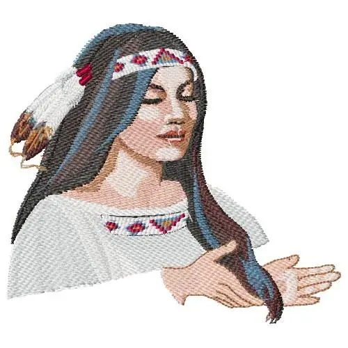 Indian Princess Embroidery Design Buy Online