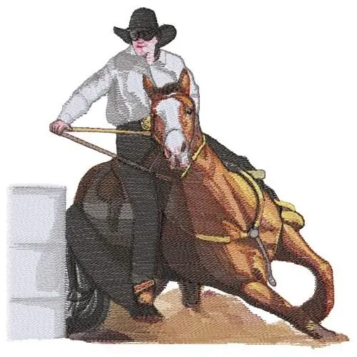 Buy Today Barrel Racer Embroidery Design