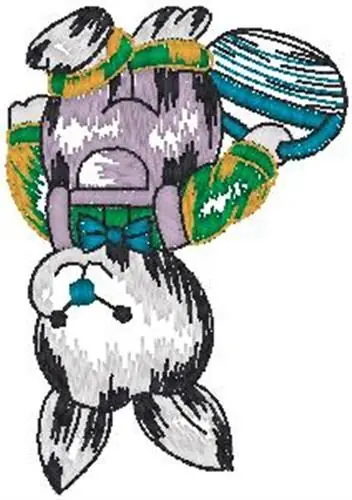 Easter Bunny Embroidery Design Reduced Price