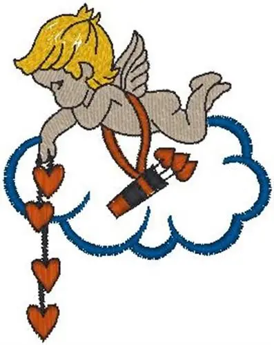 Brand New Cupid Hearts Embroidery Design