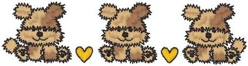 Affordable Three Teddys  Embroidery Design