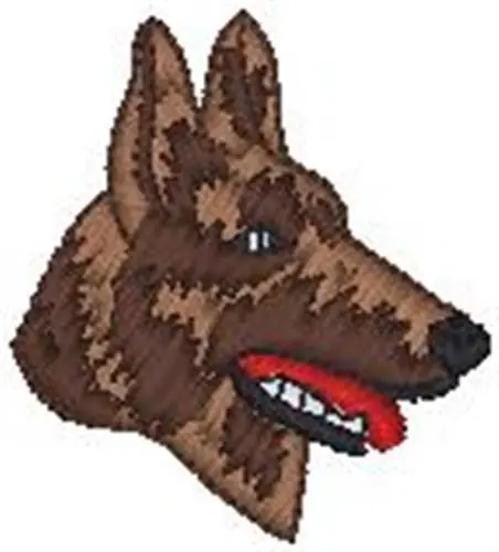 Discount Dog Head Embroidery Design