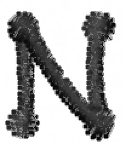 Get Yours Jck Uppercase N Embroidery Design