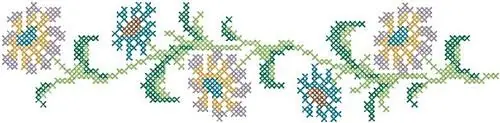 Limited Edition Floral Cross Stitch Embroidery Design