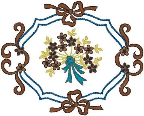 Bouquet Decor Embroidery Design Hot Deal