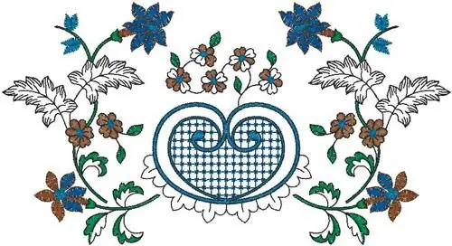 High Quality Floral Decoration Embroidery Design