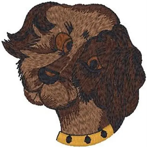 Special Offer Dog Head Embroidery Design