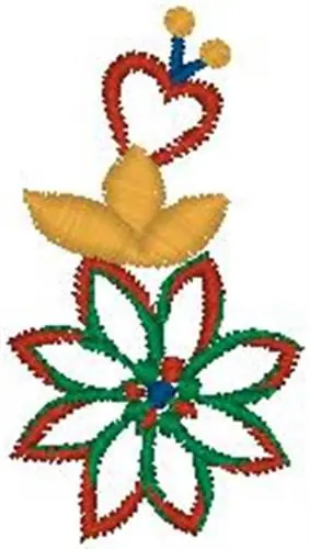 Free Delivery Poinsettia Embroidery Design