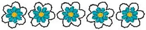 Floral Border Embroidery Design Reduced Price