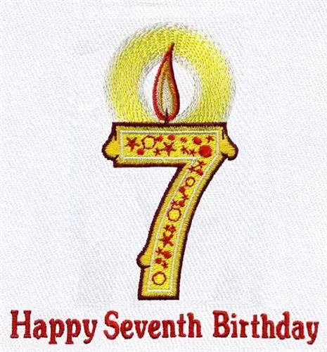 Final Sale Birthday Candle Embroidery Design