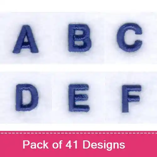 Block Font Puff Embroidery design pack by Starbird Inc, Embroidery Packs on EmbroideryDesigns.com Place Order