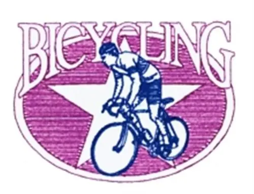 Fan Favorite Bicycling Star Embroidery Design