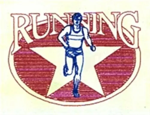 Fresh Stock Male Running Star Embroidery Design