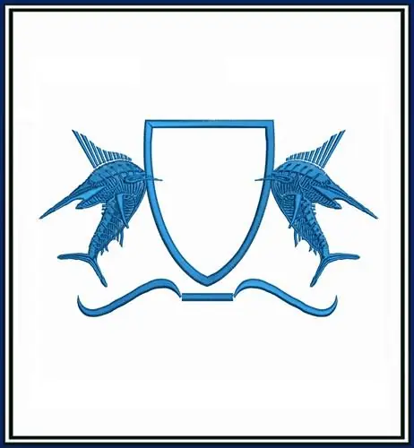 Sailfish Crest Embroidery Design Original