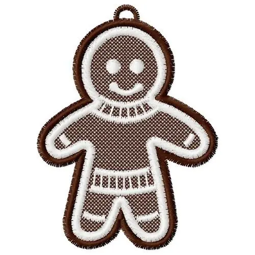 Bargain FSL Gingerbread Embroidery Design