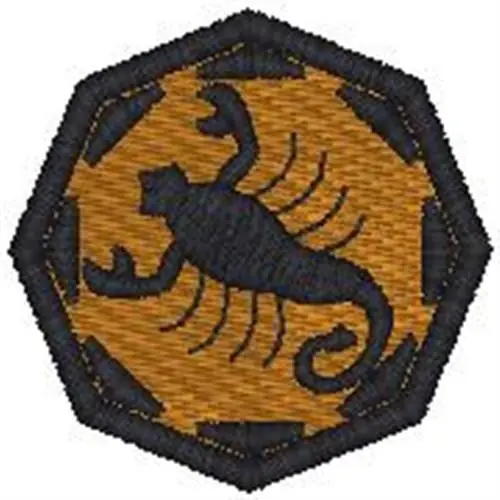 Scorpio Coin Embroidery Design Fresh Stock