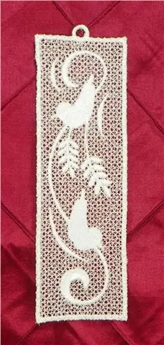 Modern FSL Bird Bookmark Embroidery Design