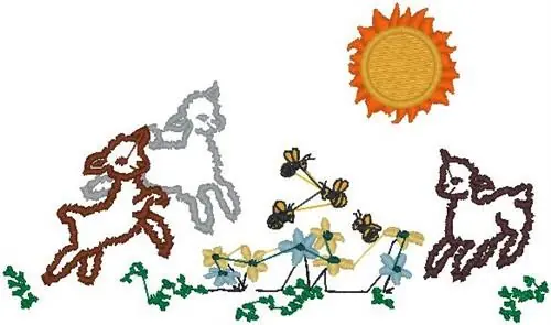 Little Lambs Embroidery Design Luxury