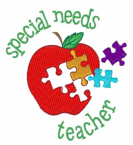 Reduced Price Special Needs Teacher Embroidery Design