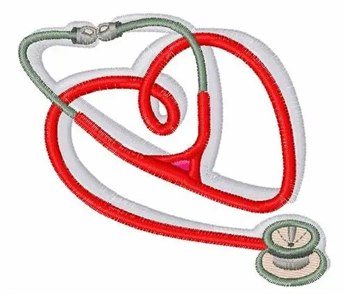 Editor’s Pick Stethoscope Heart Embroidery Design