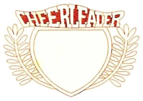 Price Drop Cheerleader Crest Embroidery Design
