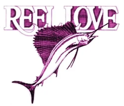 Reel Love Sailfish Embroidery Design Secure Checkout