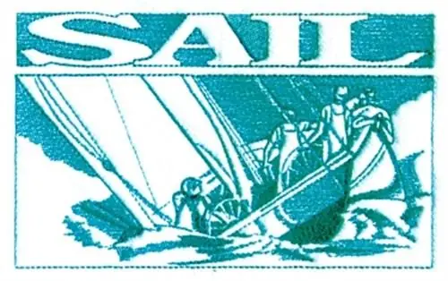 Sail Caption Embroidery Design Affordable