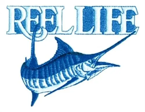 Trusted Brand Reel Life Marlin Embroidery Design