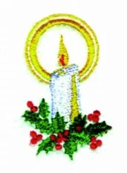 Candle Embroidery Design No Minimum Order