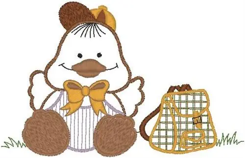 Reduced Price Duck Sitting Embroidery Design